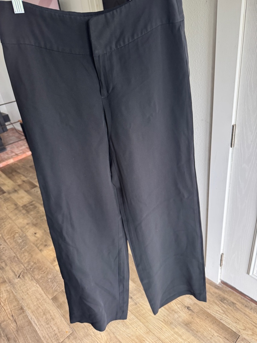 Banana Republic Black Wide-Leg Trousers